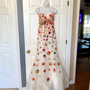 Blush Prom Alexia Strapless Floor Length Fit and Flare Formal Ball Gown Size 2